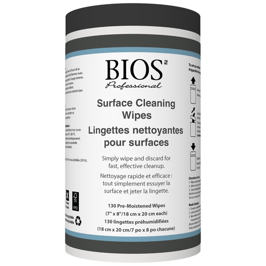 Lingettes nettoyantes pour surfaces