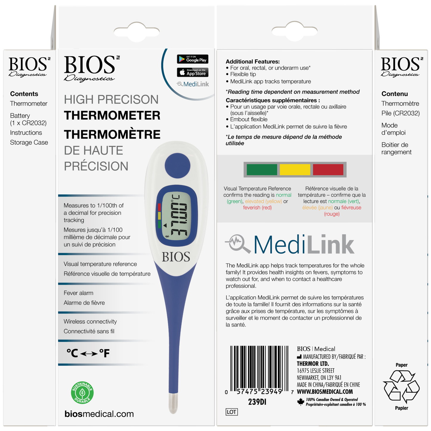Thermomètre numérique haute précision