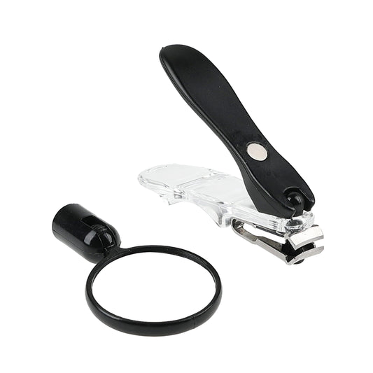 Rotating Nail Clipper With Magnifier
