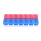 compact twice daily pill box view from the side