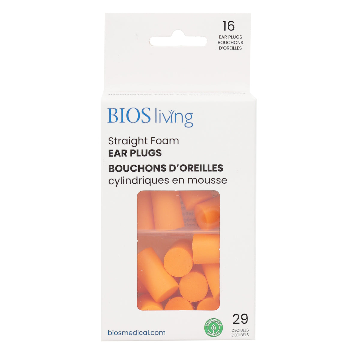 ear plugs in a packaging