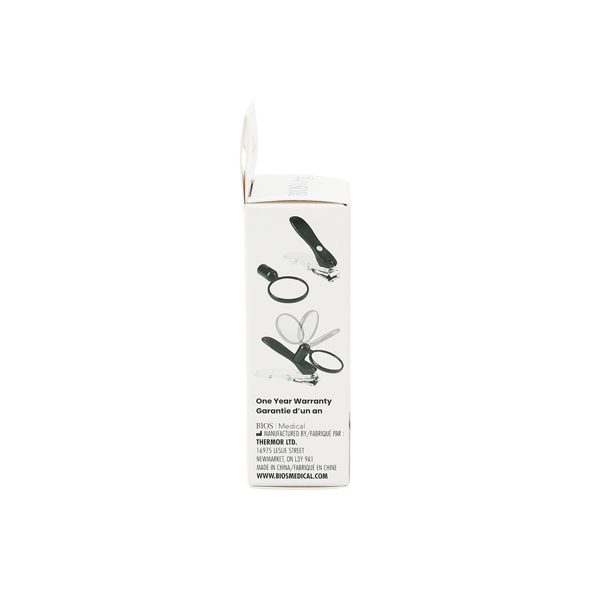 Rotating Nail Clipper With Magnifier packaging side 1