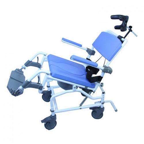20" / 51 cm Aluminum Tilt Shower & Commode Chair with 24"/60 cm rear wheels