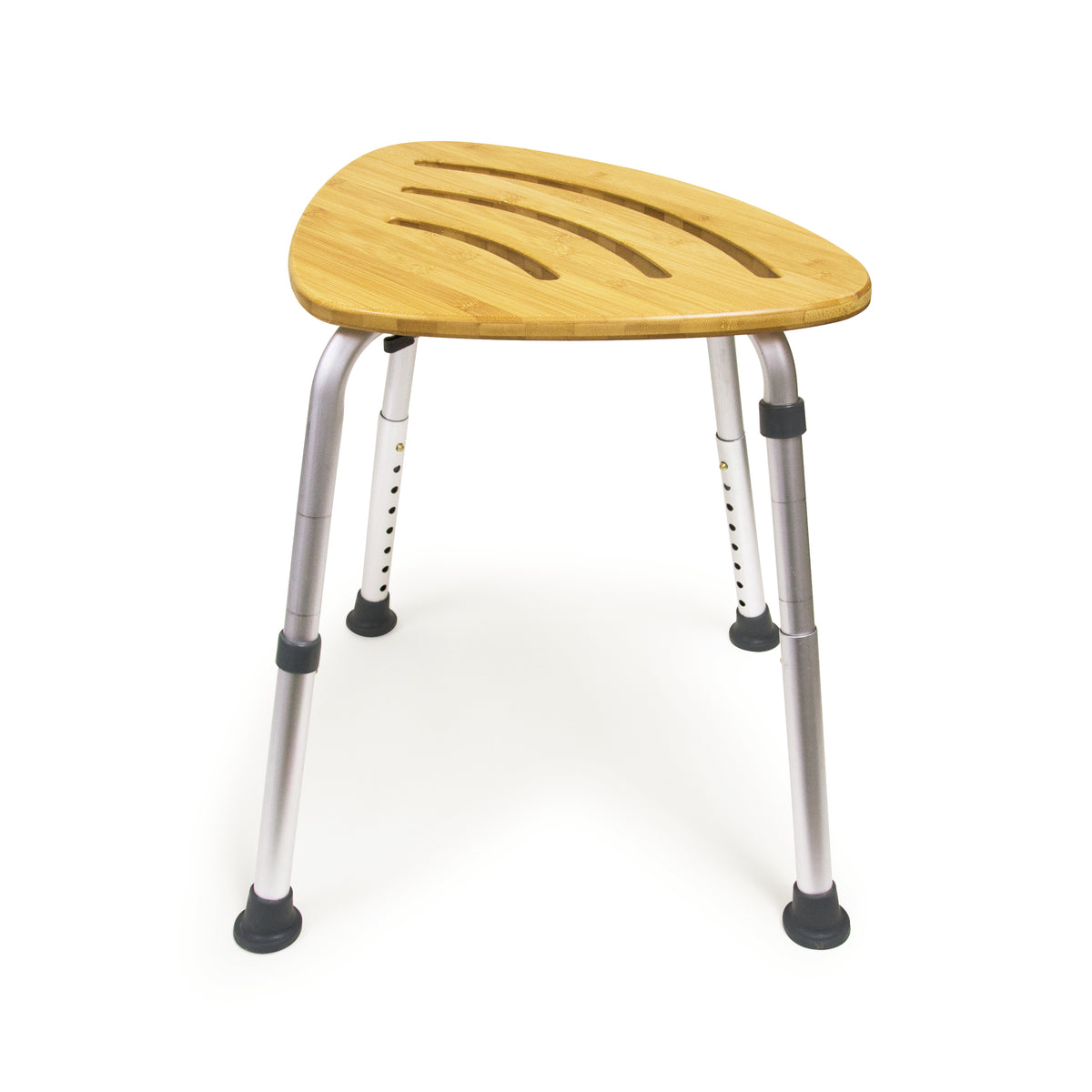Angle image of the Bamboo Bath Stool