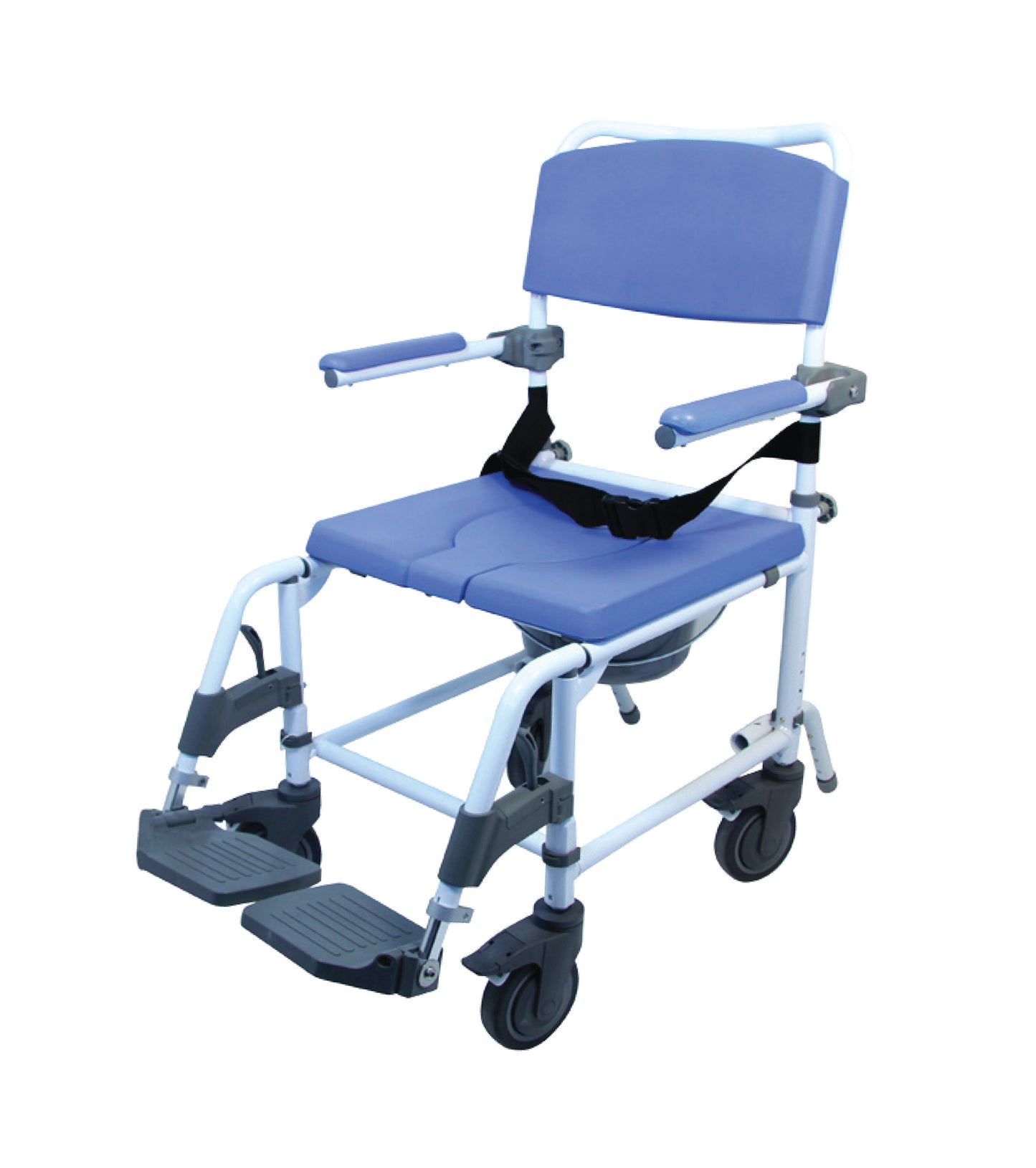 LH015 20" / 51 cm Aluminum Shower & Commode Chair